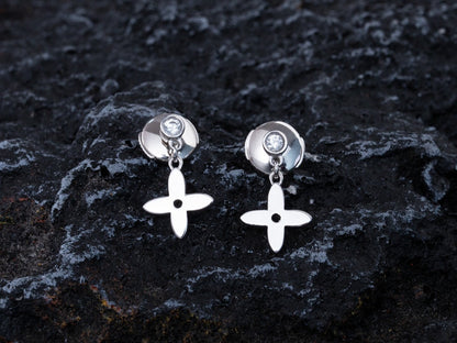 [Favorite]VIDYLLE SILVER DIAMOND MINI DROP EARRINGS