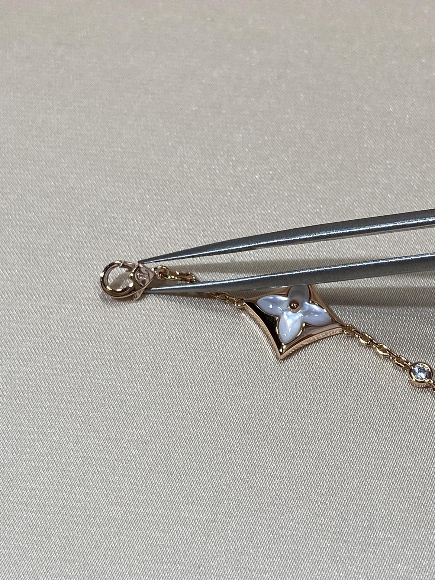 [Favorite]STAR 4 MOTIF MOP DIAMOND ROSE GOLD BRACELET