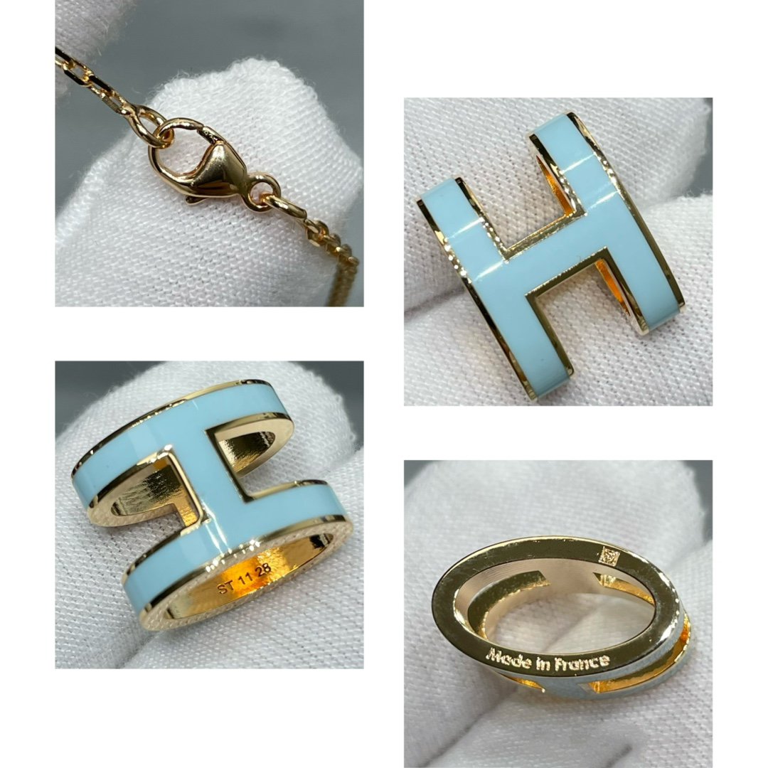 [Favorite]POP H SKY BLUE NECKLACE