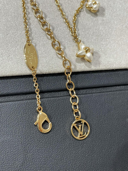 [Favorite]FLOWERGRAM GOLD MOP DOUBLE ROW NECKLACE