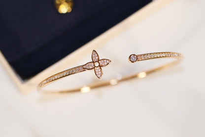 [Favorite]IDYLLE GOLD OPEN BRACELET DIAMOND PAVED