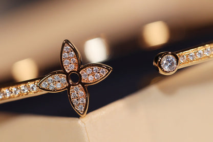 [Favorite]IDYLLE GOLD OPEN BRACELET DIAMOND PAVED