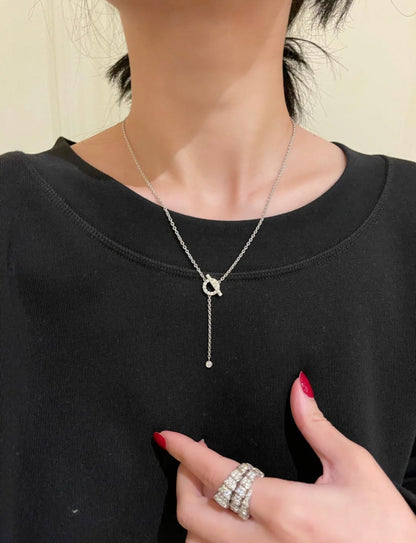 [Favorite]FINESSE SILVER DIAMOND NECKLACE