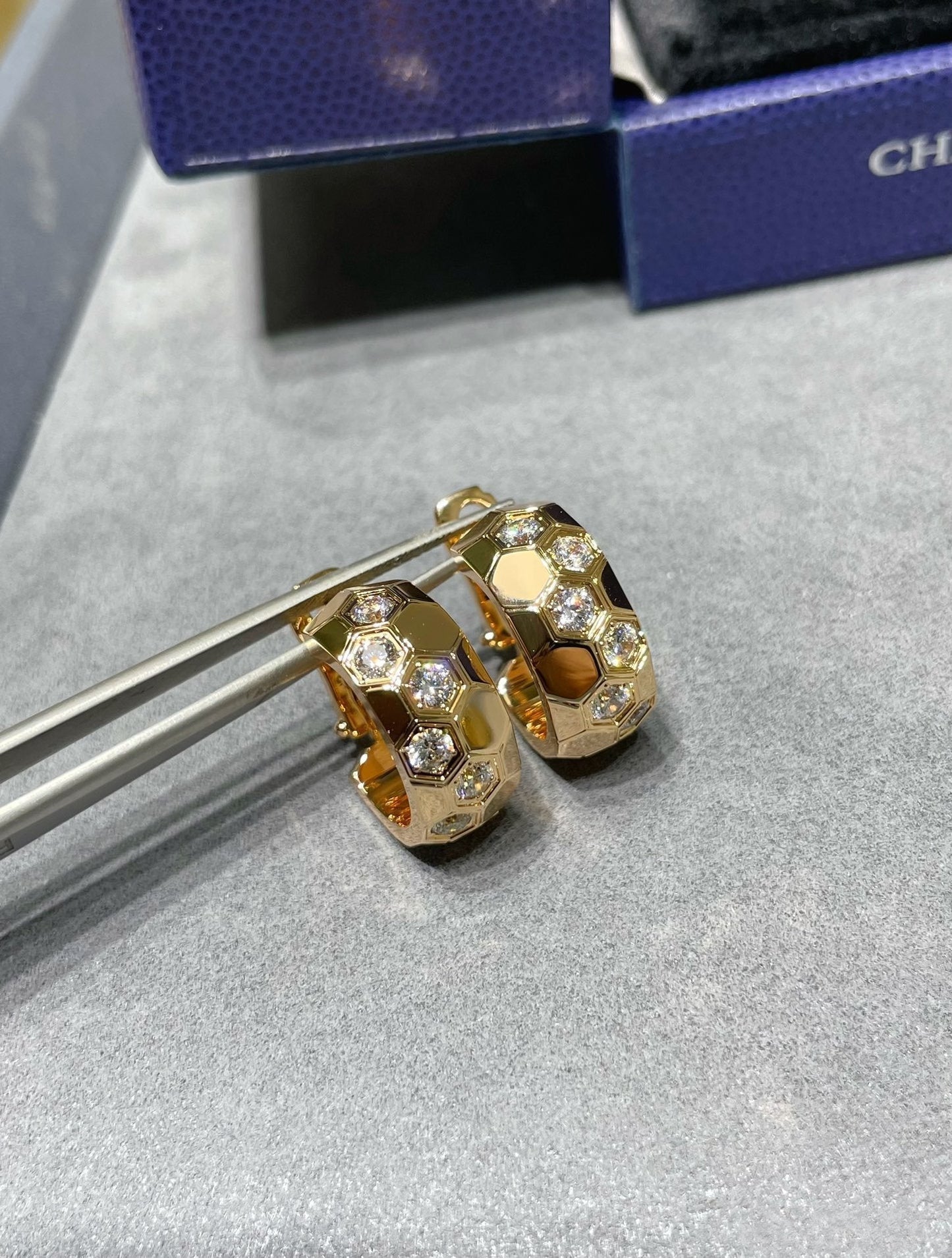 [Lieblingsstück]BEE LOVE DIAMANT-CREOLEN