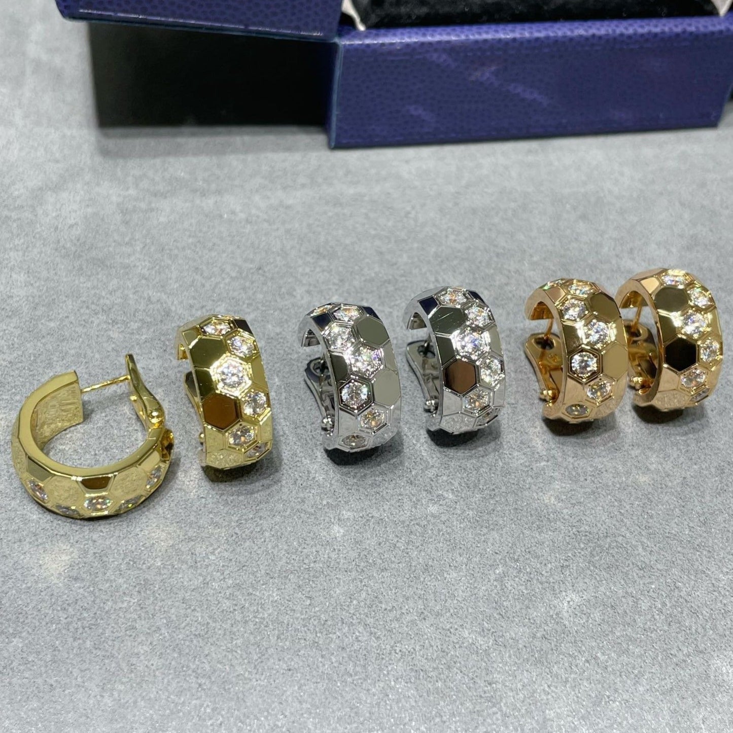 [Lieblingsstück]BEE LOVE DIAMANT-CREOLEN
