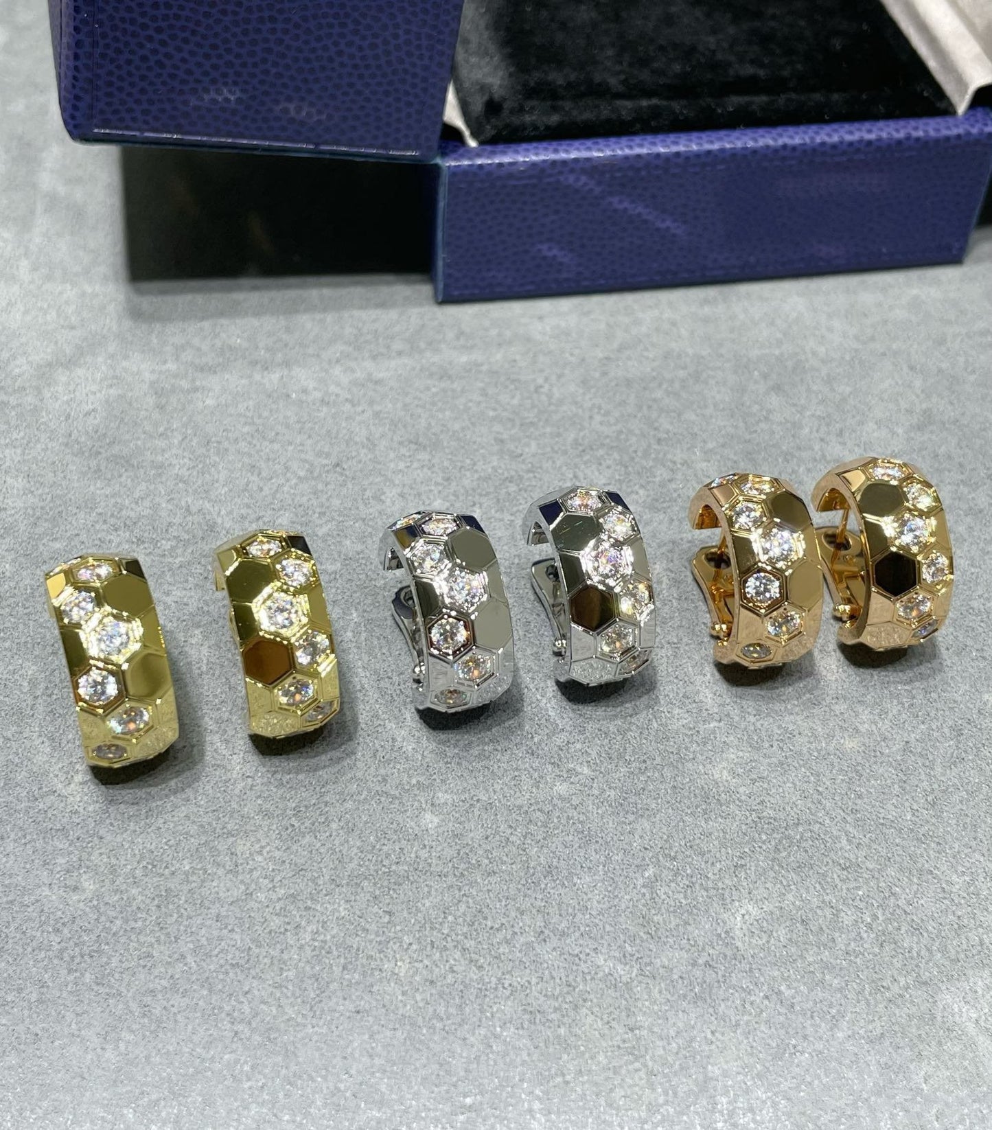 [Lieblingsstück]BEE LOVE DIAMANT-CREOLEN