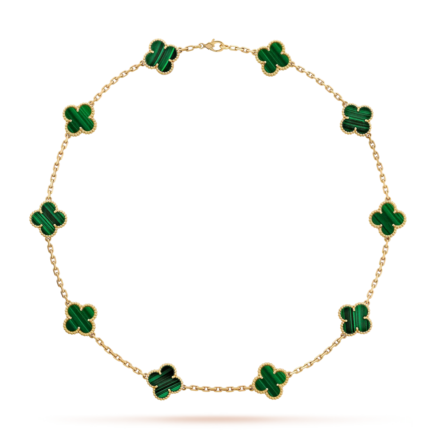 [Favorite]CLASSIC LUCKY 10-MOTIF CLOVER NECKLACE GOLD COLLECTION
