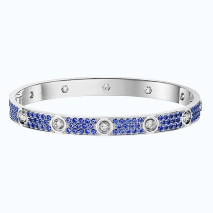 [Favorite]KLASSISCHES LOVE ARMREIF 6.1MM MIT 10-DIAMANTEN VOLL PAVÉ
