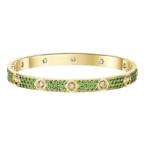 [Favorite]KLASSISCHES LOVE ARMREIF 6.1MM MIT 10-DIAMANTEN VOLL PAVÉ