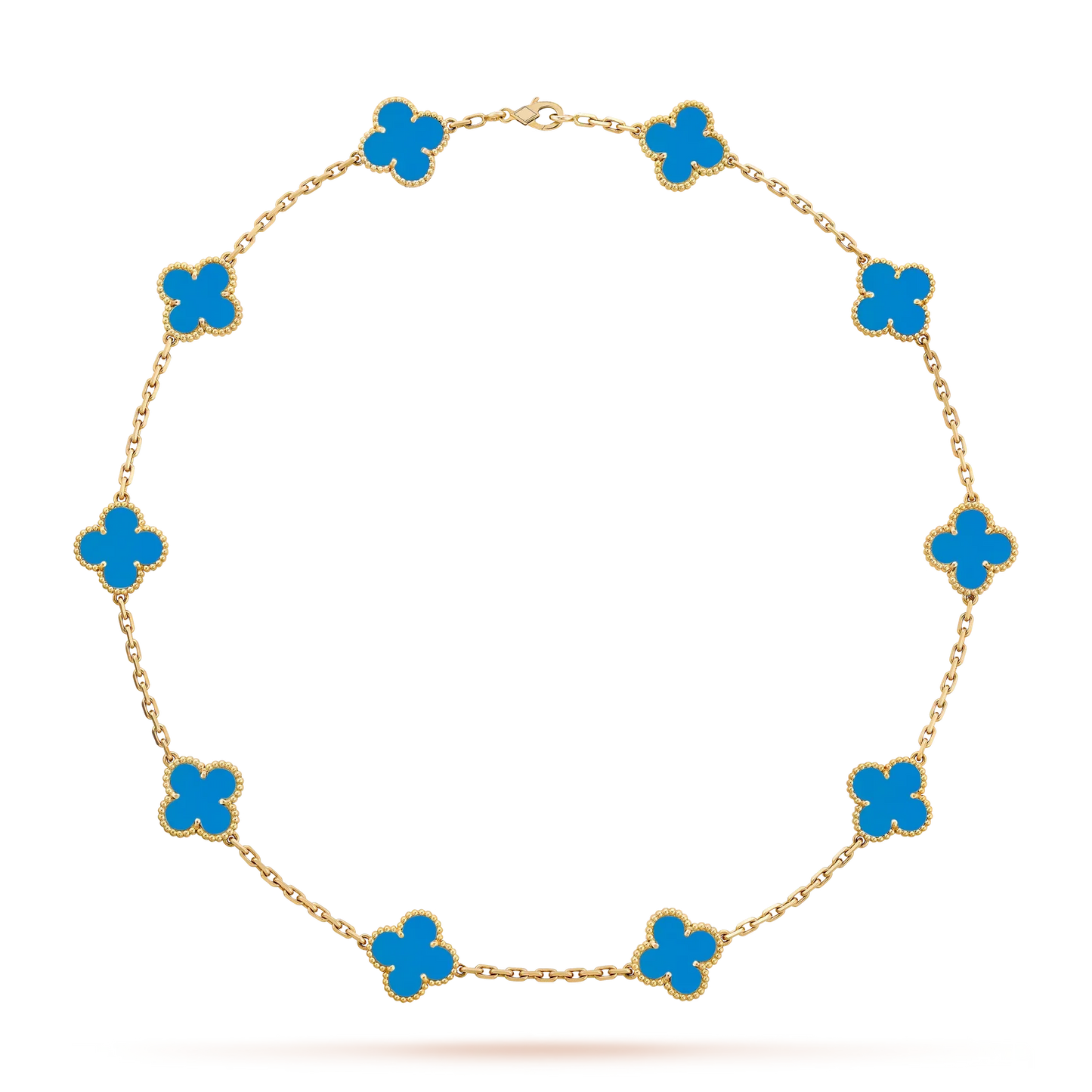 [Favorite]CLASSIC LUCKY 10-MOTIF CLOVER NECKLACE GOLD COLLECTION