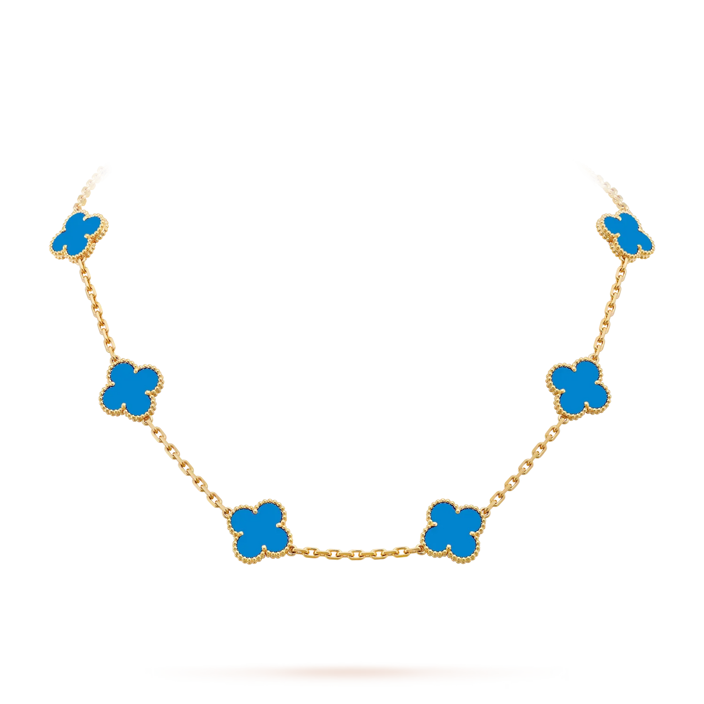 [Favorite]CLASSIC LUCKY 10-MOTIF CLOVER NECKLACE GOLD COLLECTION