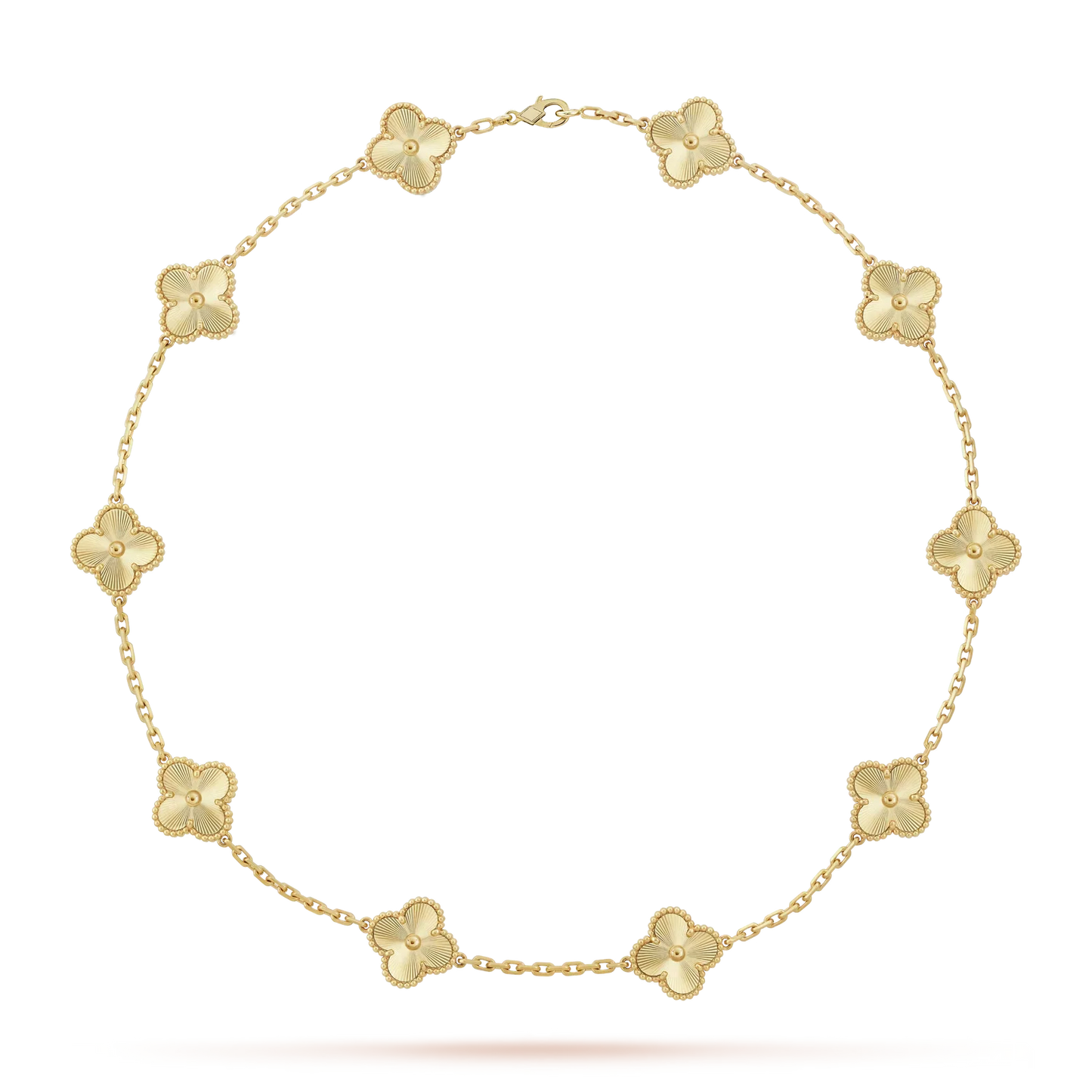 [Favorite]CLASSIC LUCKY 10-MOTIF CLOVER NECKLACE GOLD COLLECTION