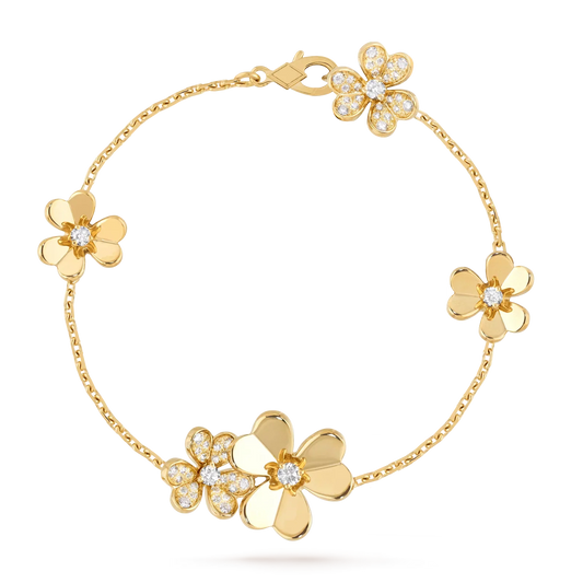 [Favorite]LUMINOUS BLOSSOM 5-MOTIF CHARM BRACELET