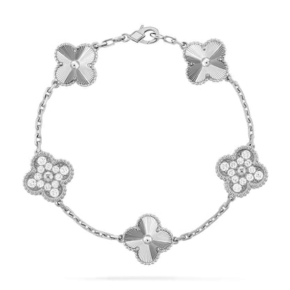 [Favorite]LUCKY CLOVER 5-MOTIF BRACELET - LASER COLLECTION