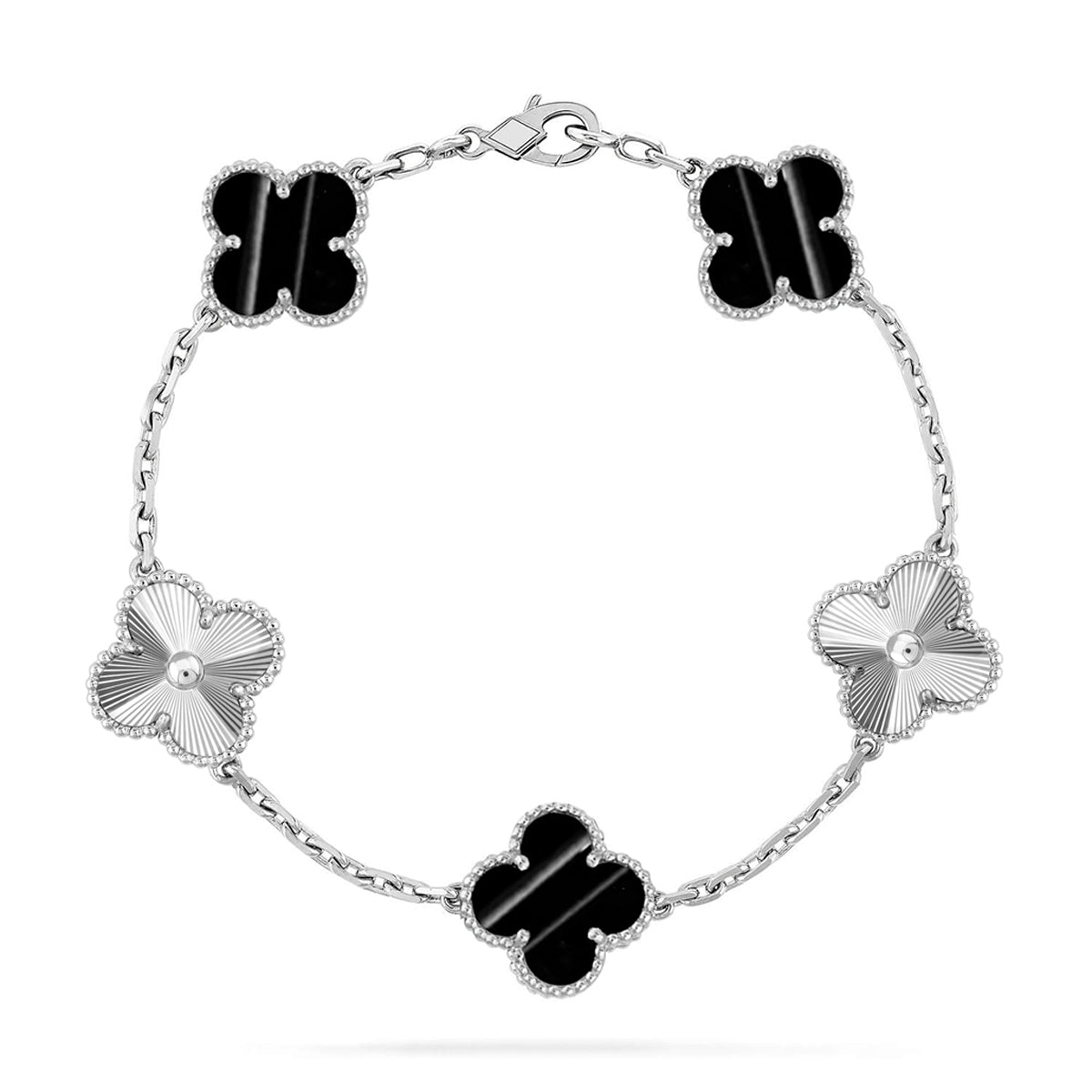 [Favorite]LUCKY CLOVER 5-MOTIF BRACELET - PULSE STONE COLLECTION