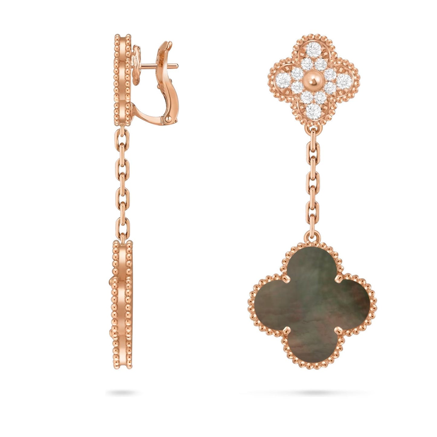 [Favorit]KLEE DOPPEL-MOTIV STATEMENT-OHRRINGE - DOUBLE-CHARM KOLLEKTION