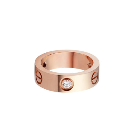 [Favorite]LOVE 5.5MM 3 DIAMONDS RING