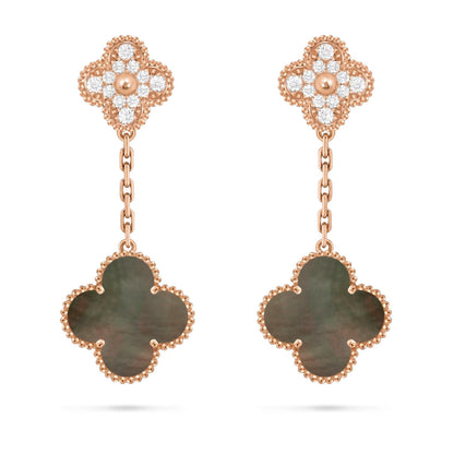 [Favorit]KLEE DOPPEL-MOTIV STATEMENT-OHRRINGE - DOUBLE-CHARM KOLLEKTION