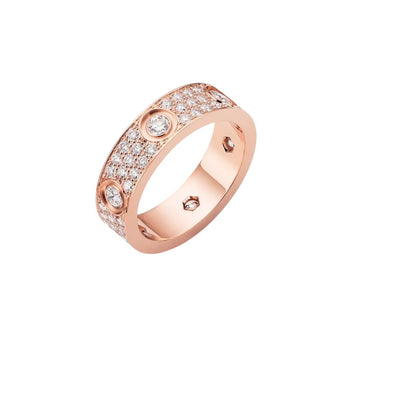 [Favorite]LOVE 5.5MM VOLL-PAVÉ-RING MIT 6 DIAMANTEN