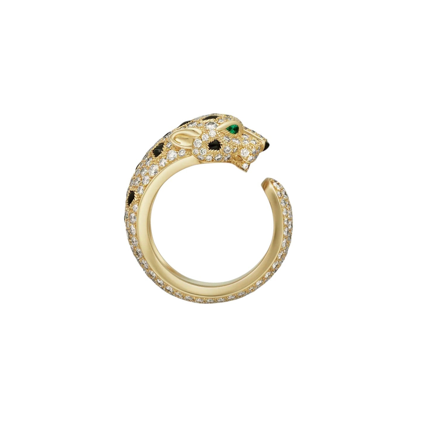 [Favorite]PANTHÈRE DE DIAMOND HALF-PAVÉ MEDIUM RING