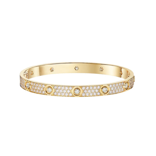 [Favorite]CLASSIC 6.1MM LOVE BANGLE - 10-DIAMOND FULL PAVÉ