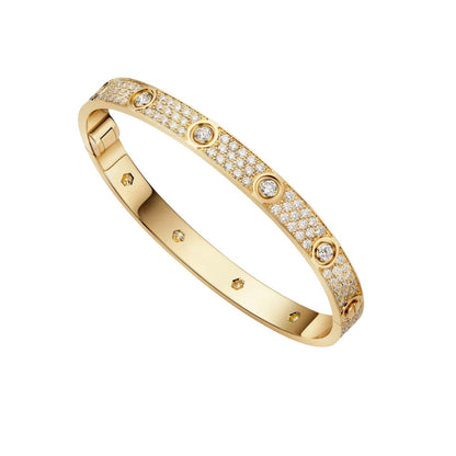 [Favorite]CLASSIC 6.1MM LOVE BANGLE - 10-DIAMOND FULL PAVÉ