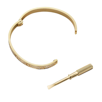 [Favorite]CLASSIC 6.1MM LOVE BANGLE - FULL PAVÉ