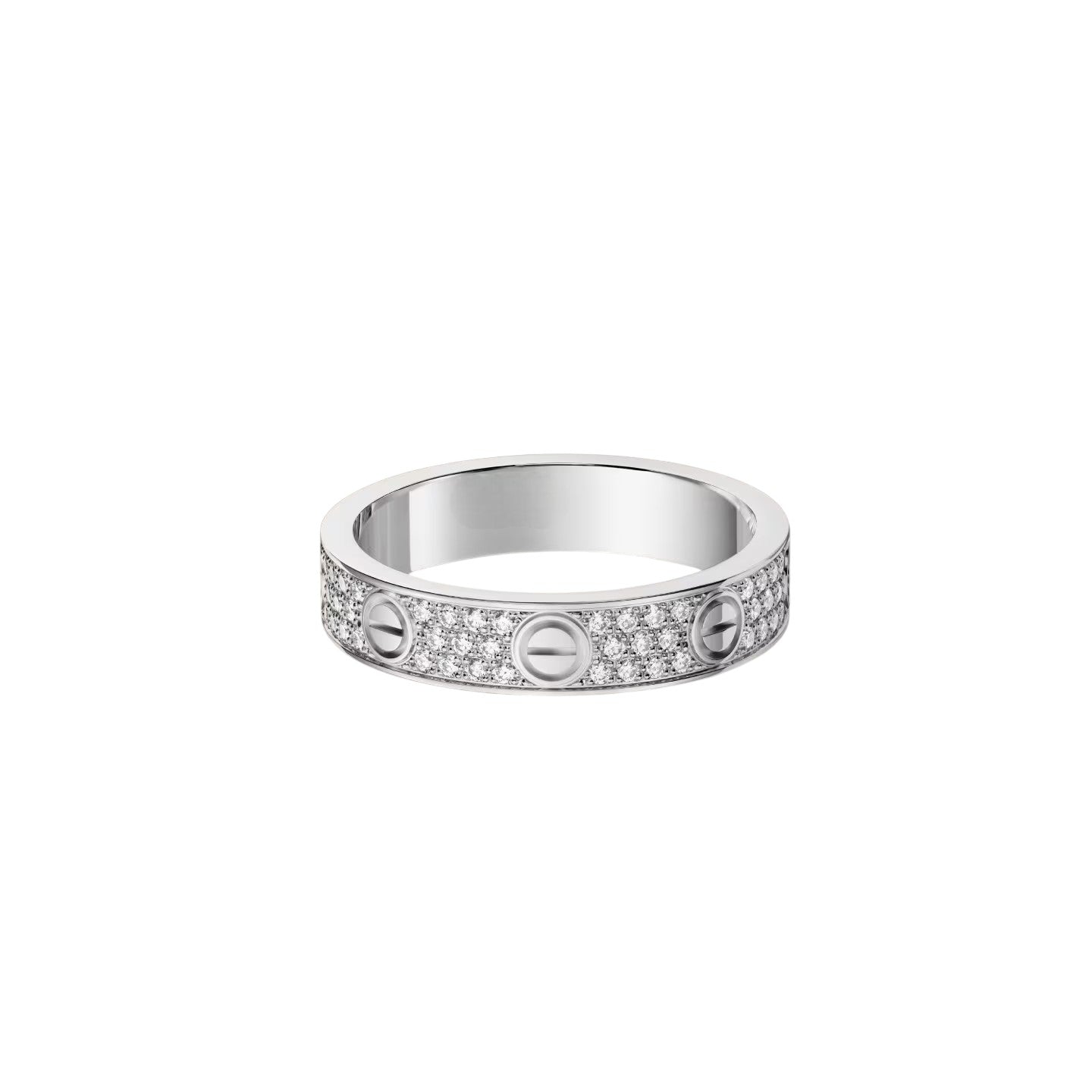 [Favorite]LOVE 4MM PAVÉ DIAMOND RING