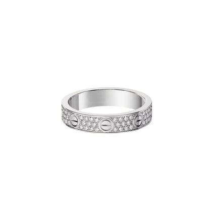 [Favorite]LOVE 4MM PAVÉ DIAMOND RING