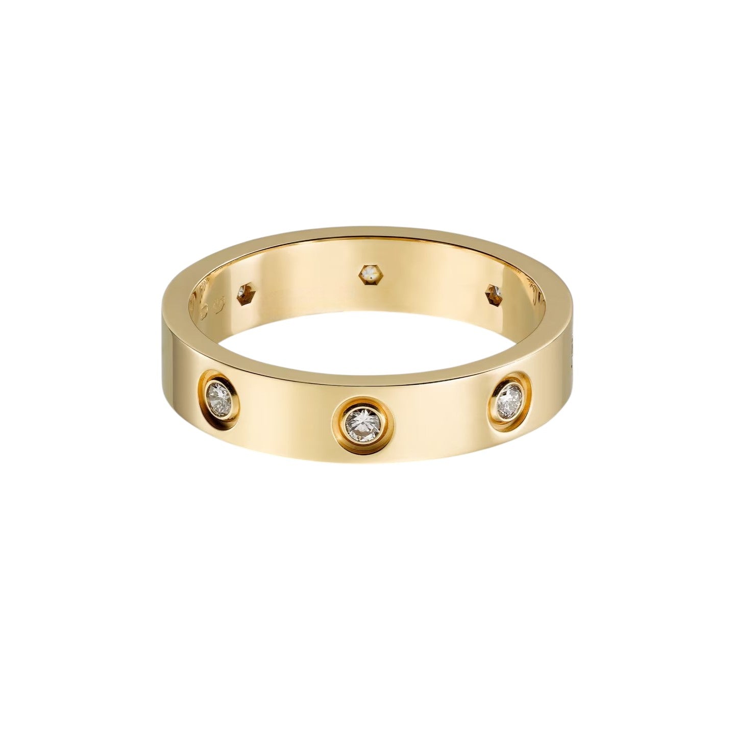 [Favorite]LOVE 4MM 8 DIAMONDS RING