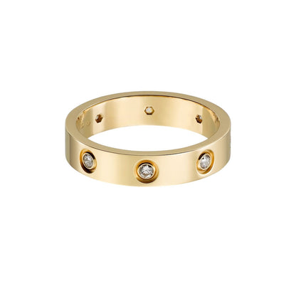 [Favorite]LOVE 4MM 8 DIAMONDS RING