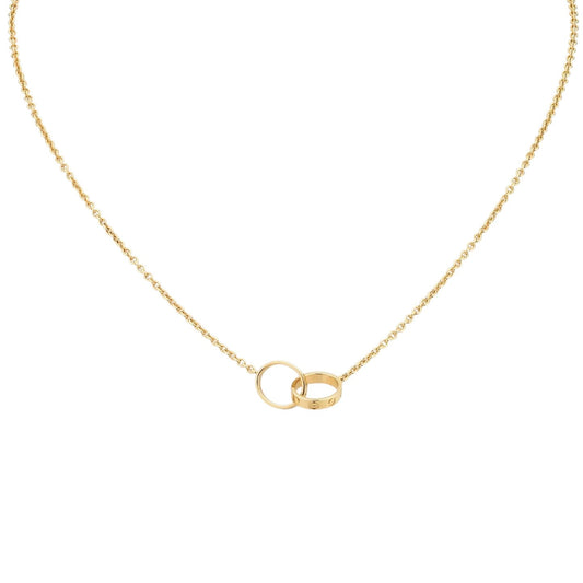 [Favorite]LOVE DOUBLE-RING PENDANT NECKLACE