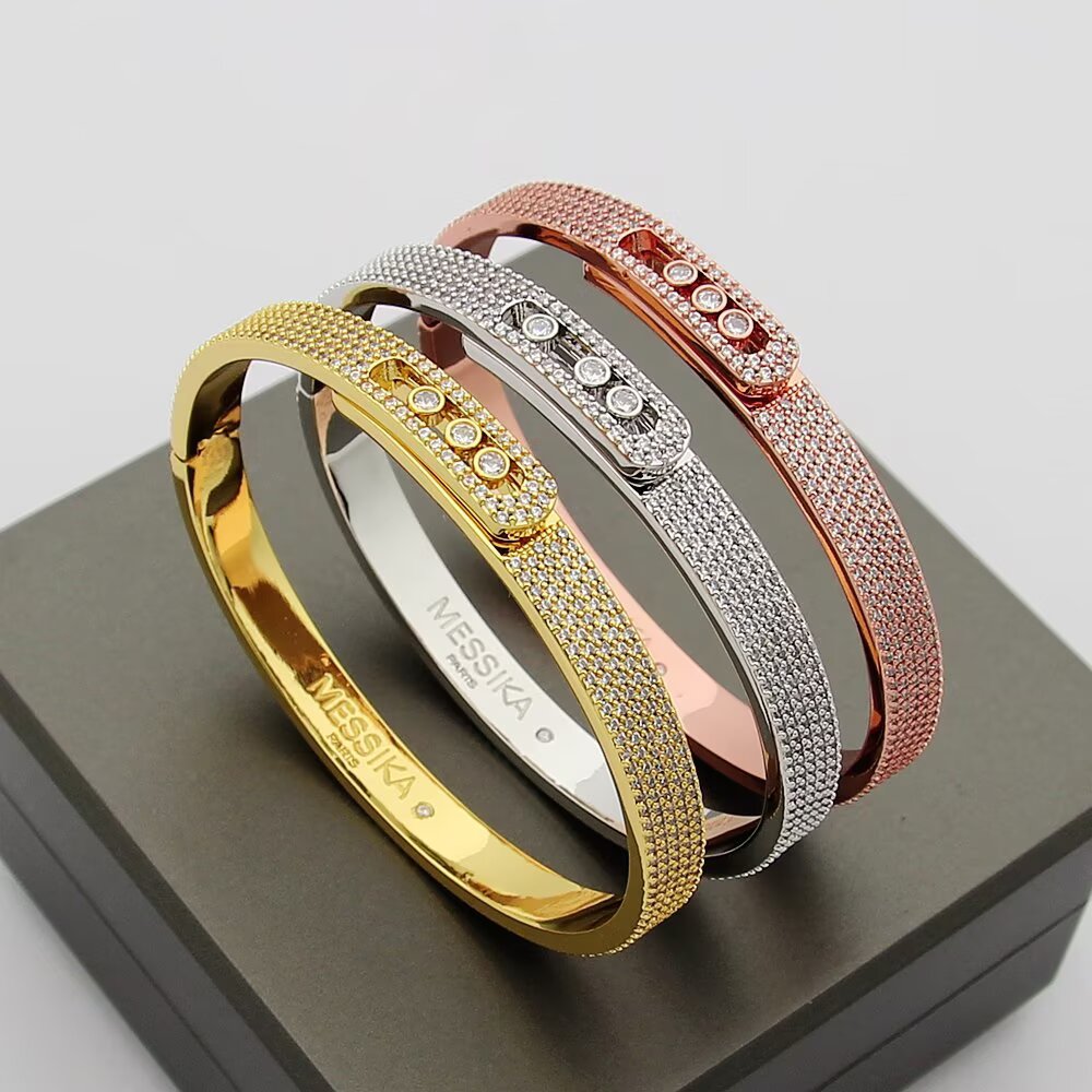 [Favorite]MOVE NOA FULL-PAVÉ DIAMOND BANGLE BRACELET