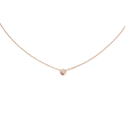 [Favorite]LOVE SCREW PENDANT SINGLE DIAMOND NECKLACE