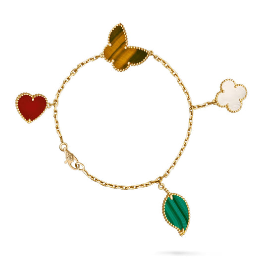 [Favorite]LUCKY NATURE MULTI-CHARM BRACELET