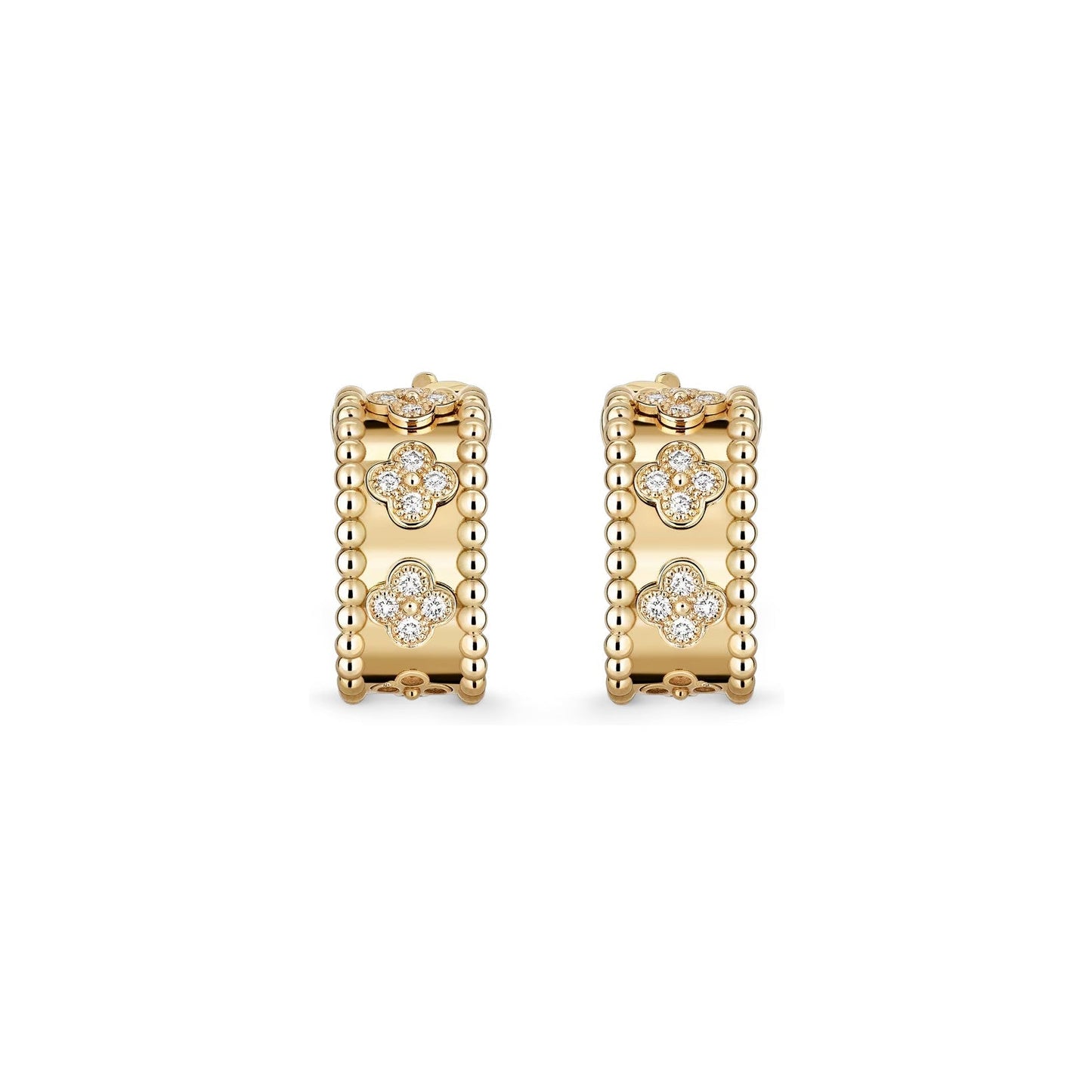 [Favorite]KALEIDOSCOPE CLOVER HOOP EARRINGS
