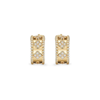 [Favorite]KALEIDOSCOPE CLOVER HOOP EARRINGS