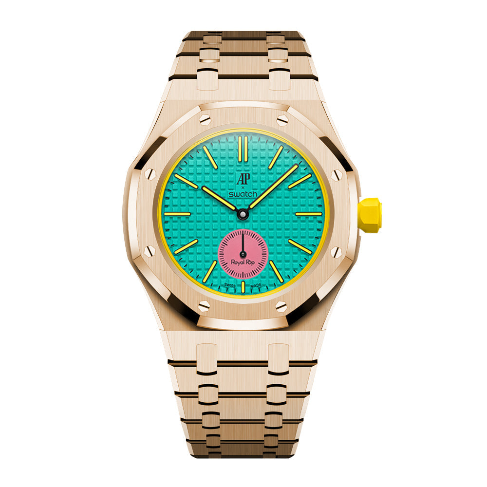 Royal Oak Pop Exklusives Stahlgehäuse & Armband Uhrband mit vollständiger Einfassung