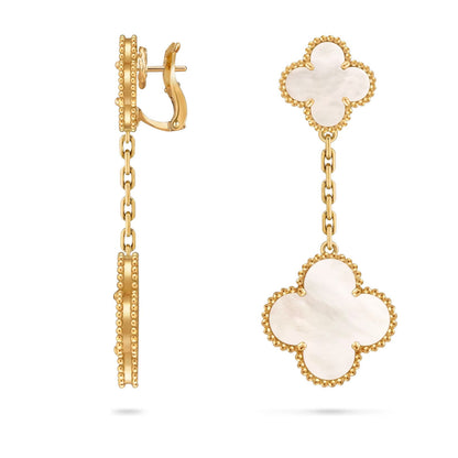 [Favorit]KLEE DOPPEL-MOTIV STATEMENT-OHRRINGE - DOUBLE-CHARM KOLLEKTION
