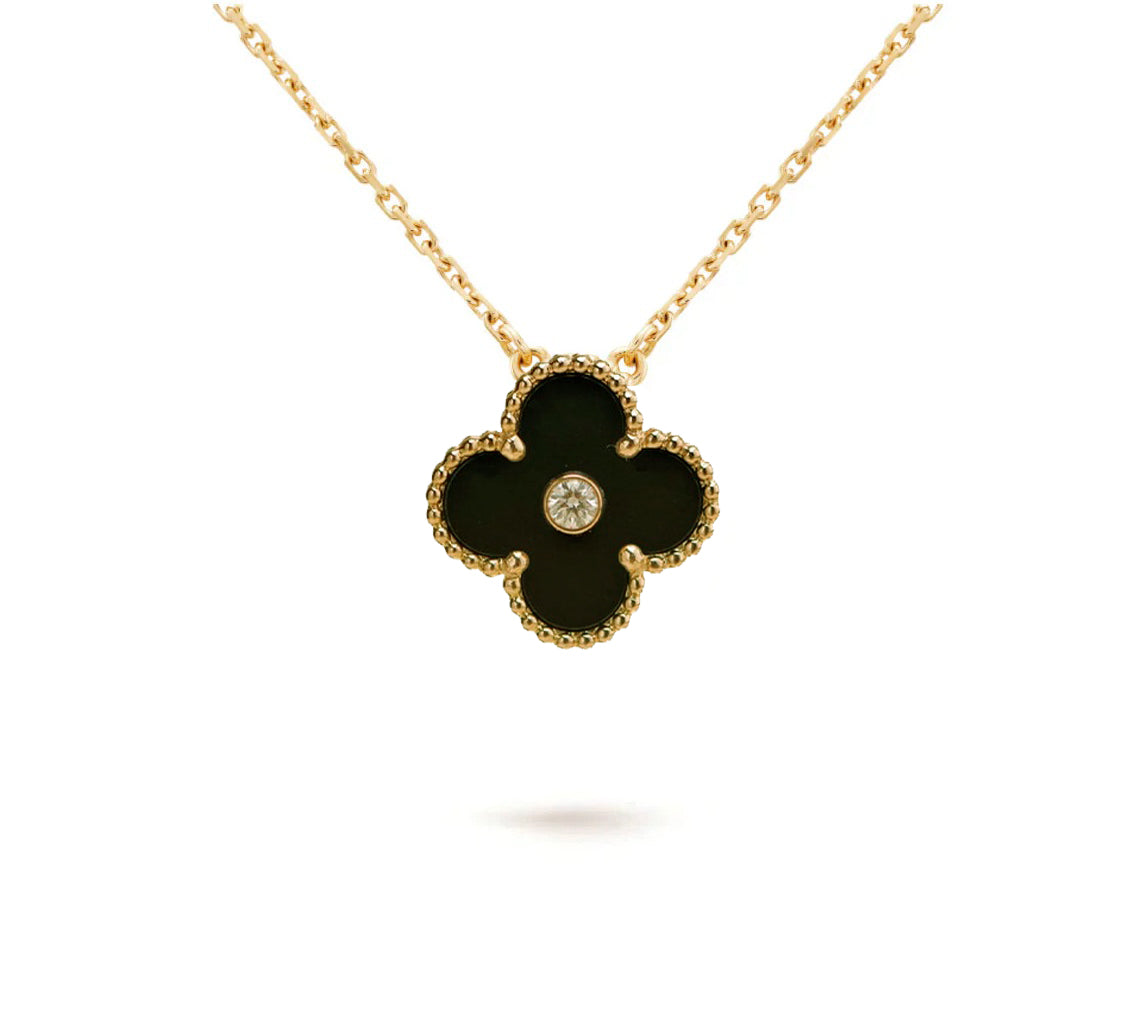 [Favorite]LIMITED EDITION CHRISTMAS CLOVER FLOWER NECKLACE - 15MM ANNUAL COLLECTIBLE PENDANT