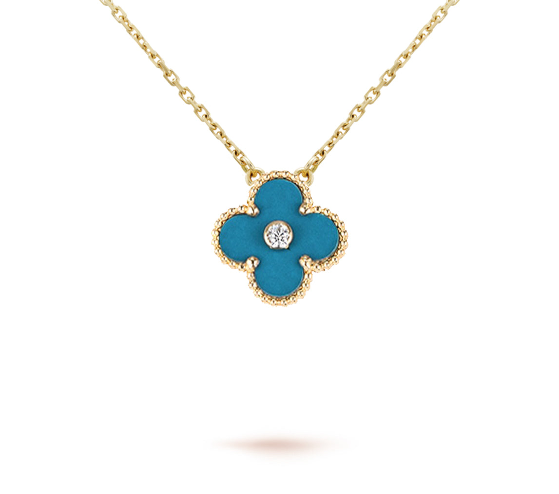 [Favorite]LIMITED EDITION CHRISTMAS CLOVER FLOWER NECKLACE - 15MM ANNUAL COLLECTIBLE PENDANT