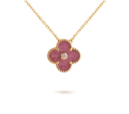 [Favorite]LIMITED EDITION CHRISTMAS CLOVER FLOWER NECKLACE - 15MM ANNUAL COLLECTIBLE PENDANT