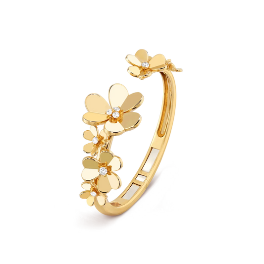 [Favorite]LUMINOUS BLOSSOM OPEN BANGLE