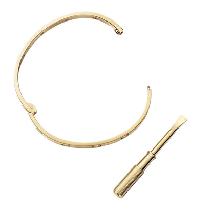 [Favorite]CLASSIC 6.1MM LOVE SINGLE-SCREW CLOSURE BANGLE - 10-DIAMOND