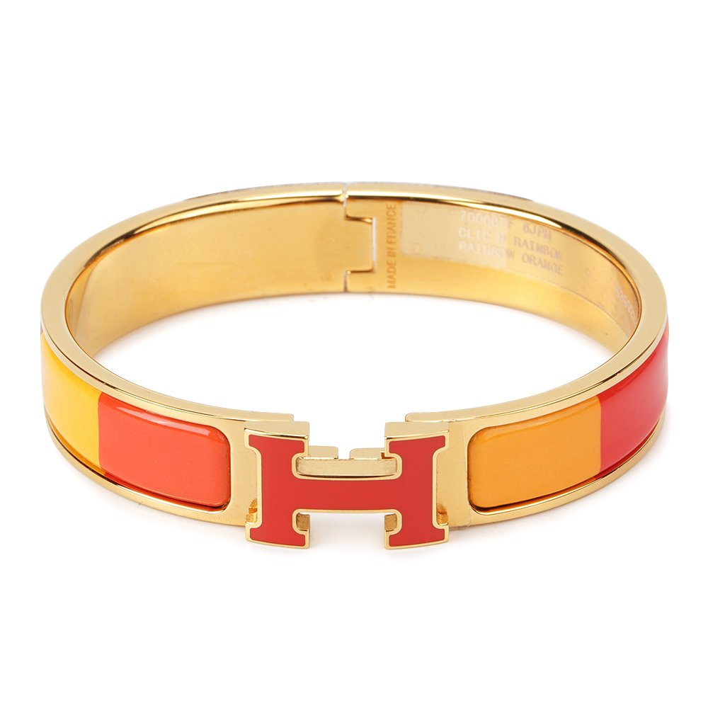 [Favorite]H BRACELET ORANGE RAINBOW CERAMIC