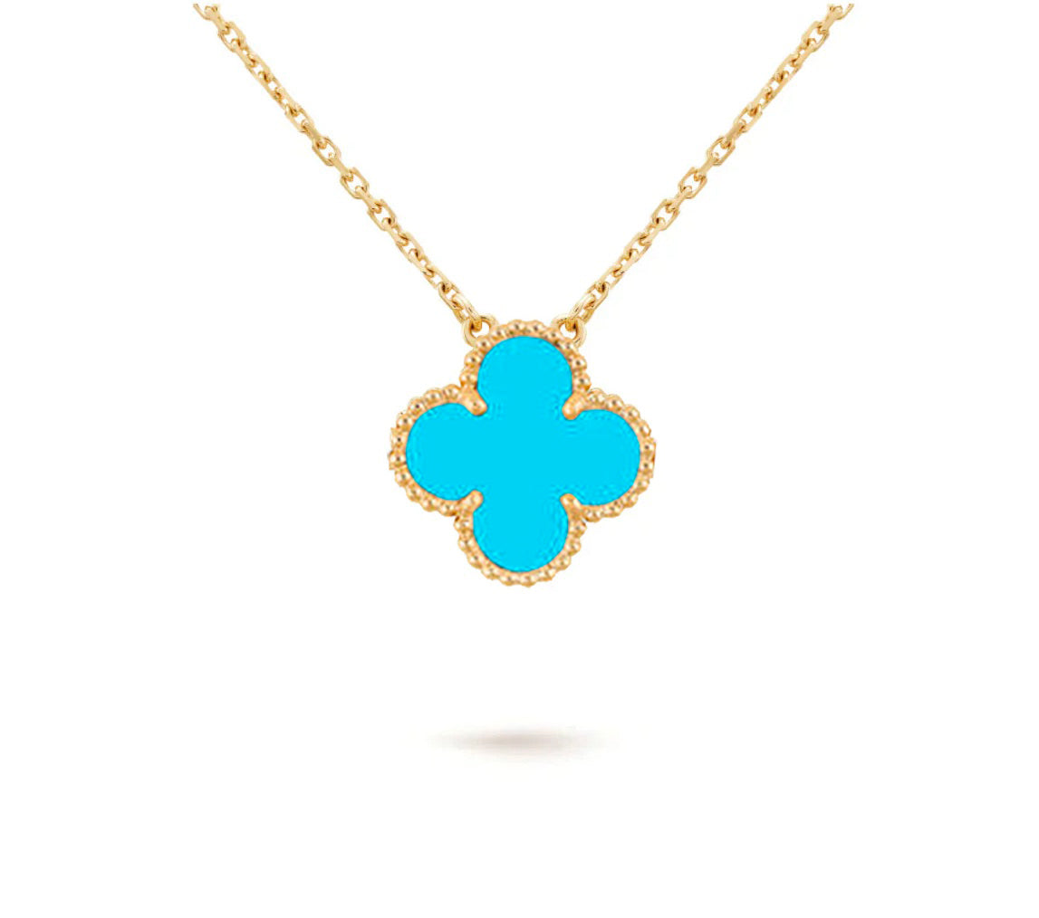 [Favorite]15MM CLOVER FLOWER PENDANT NECKLACE COLLECTION