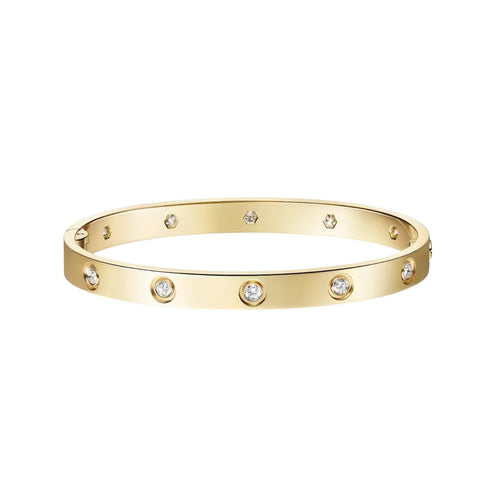 [Favorite]CLASSIC 6.1MM LOVE SINGLE-SCREW CLOSURE BANGLE - 10-DIAMOND
