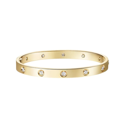 [Favorite]CLASSIC 6.1MM LOVE SINGLE-SCREW CLOSURE BANGLE - 10-DIAMOND