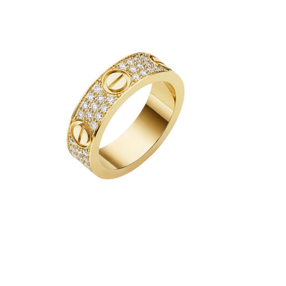 [Favorite]LOVE 5.5MM FULL-PAVÉ DIAMOND RING