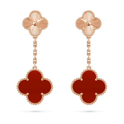 [Favorit]KLEE DOPPEL-MOTIV STATEMENT-OHRRINGE - DOUBLE-CHARM KOLLEKTION